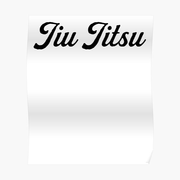Jiu Jitsu | Sports Fitness Player Poster