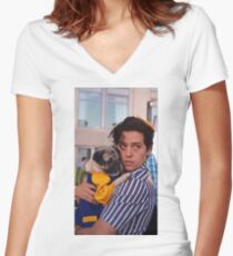 cole sprouse Women's Fitted V-Neck T-Shirt