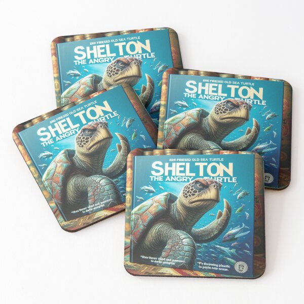 Item preview, Shelton The Angry Turtle Book Cover designed and sold by TwoThirteen.