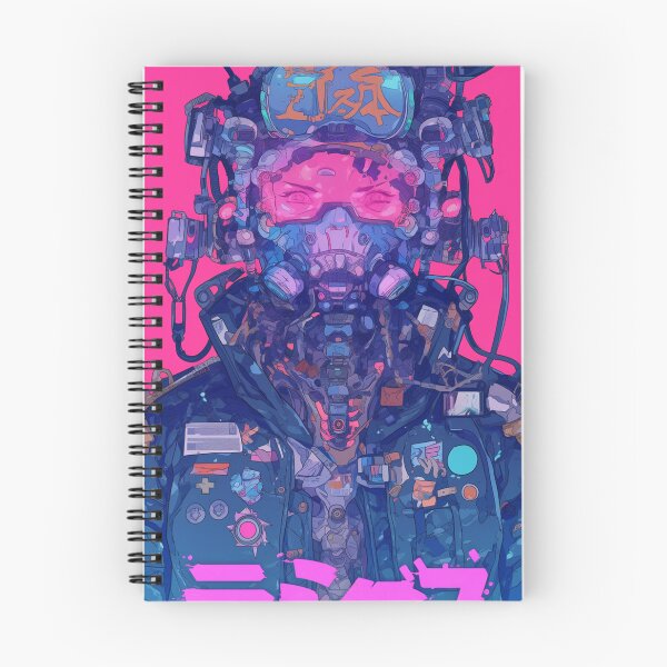 Item preview, Futuristic Neon Cyberpunk Pilot In A Mask designed and sold by Nightarcade.