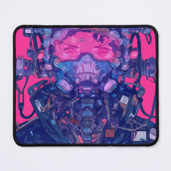 Item preview, Futuristic Neon Cyberpunk Pilot In A Mask designed and sold by Nightarcade.