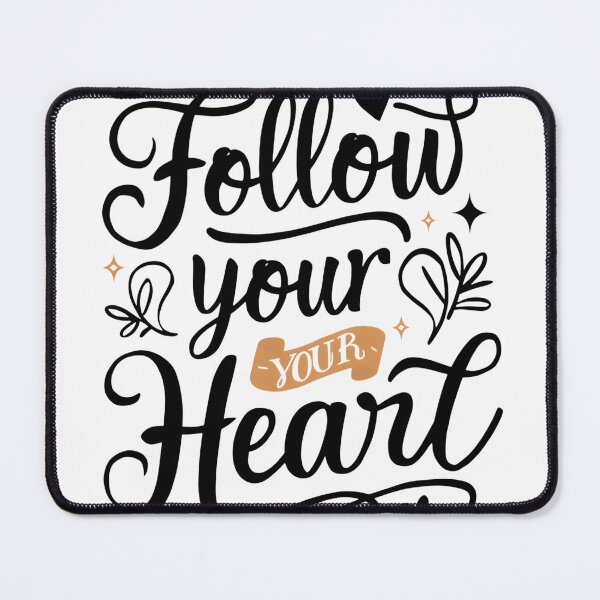 Item preview, Follow Your Heart Inspirational Typography designed and sold by JoyfulDesigns9.