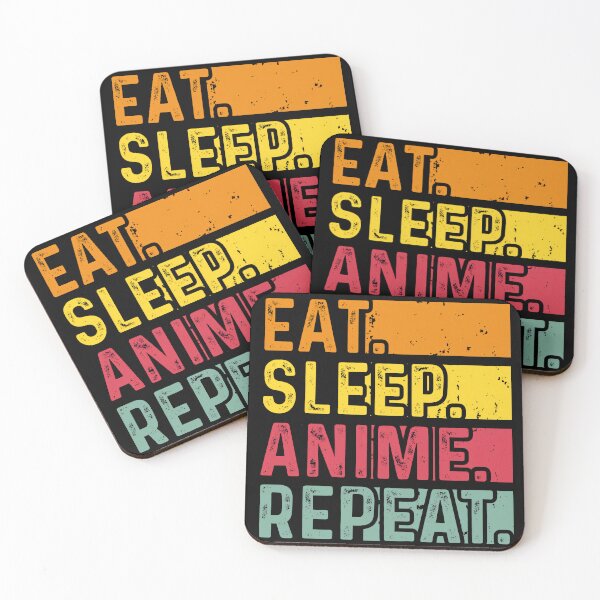 Item preview, Eat Sleep Anime Repeat designed and sold by World of Joy.