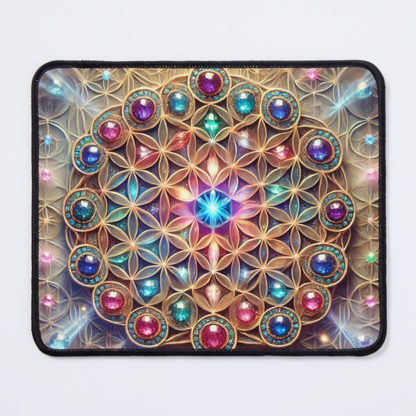 Item preview, Gemstone Flower of Life designed and sold by WildVista.