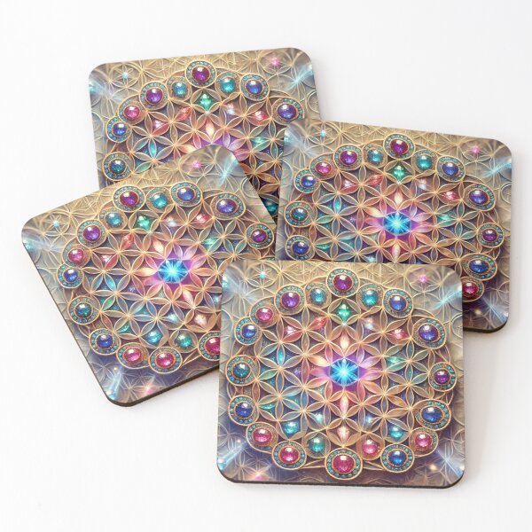 Item preview, Gemstone Flower of Life designed and sold by WildVista.