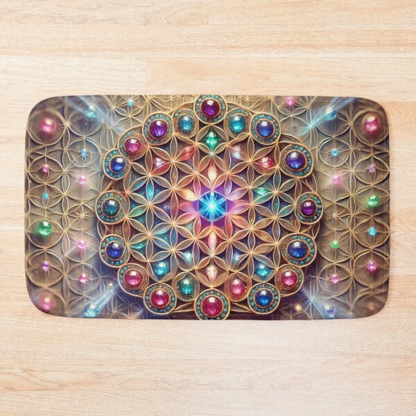 Item preview, Gemstone Flower of Life designed and sold by WildVista.