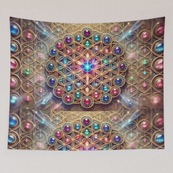 Item preview, Gemstone Flower of Life designed and sold by WildVista.