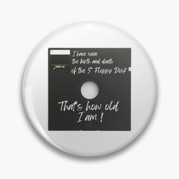 Item preview, Retro Tech Enthusiast T-Shirt - Birth and Death of the 5" Floppy Disk designed and sold by Reichcorp.