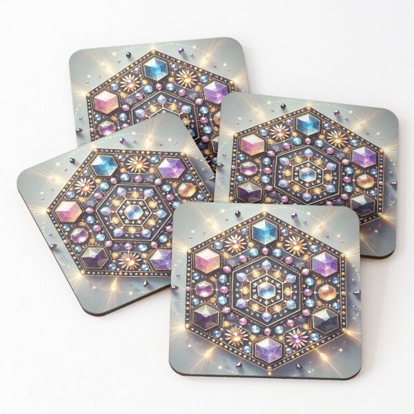 Item preview, Radiant Crystal Hexagon designed and sold by WildVista.