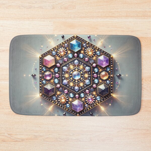 Item preview, Radiant Crystal Hexagon designed and sold by WildVista.