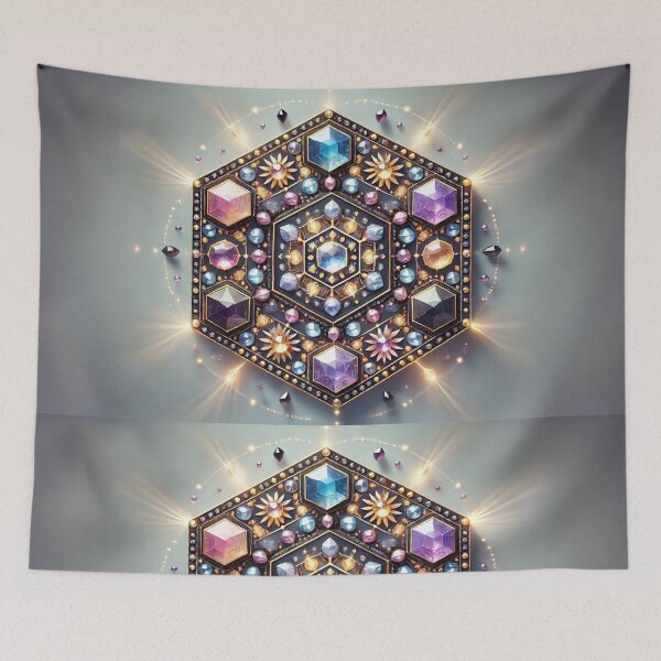 Item preview, Radiant Crystal Hexagon designed and sold by WildVista.