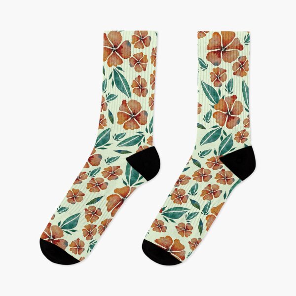 Item preview, Watercolor Hibiscus Flowers Pattern designed and sold by Shalini Bisht.