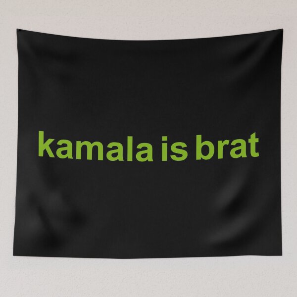 Item preview, kamala is brat (black) designed and sold by Aesthetic Crew.