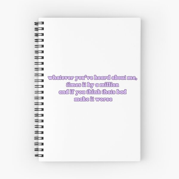 Item preview, "whatever you've heard about me times it by a million" Leah Kateb Quotes sticker designed and sold by MoBark-Designs.