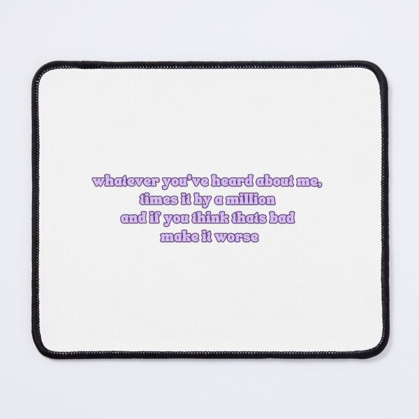 Item preview, "whatever you've heard about me times it by a million" Leah Kateb Quotes sticker designed and sold by MoBark-Designs.