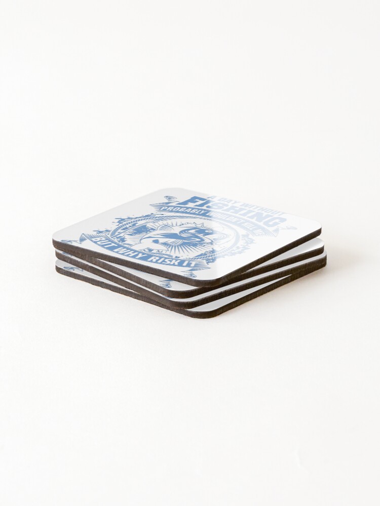 Thumbnail 4 of 5, Coasters (Set of 4), Why Risk It? designed and sold by LAPRADEENT.