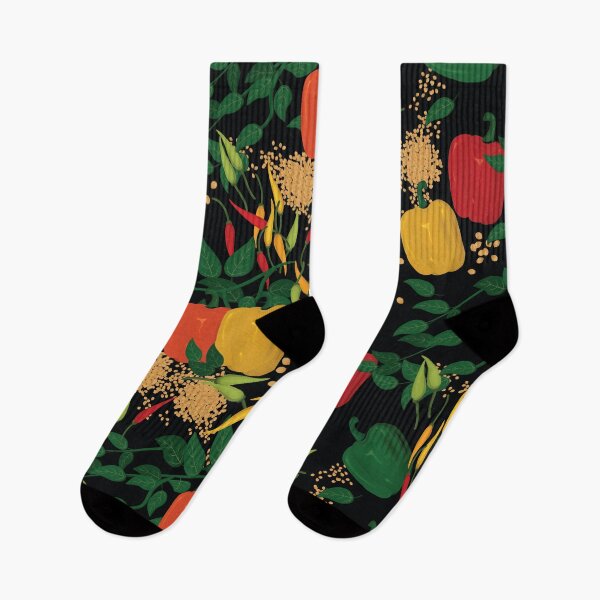 Item preview, Garden pepper, Black background designed and sold by Alex  Blud.