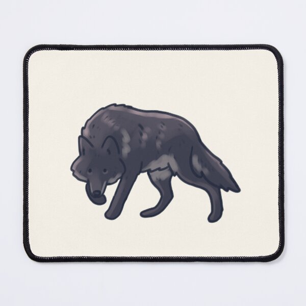 Item preview, Black wolf illustration designed and sold by Artofmayara.