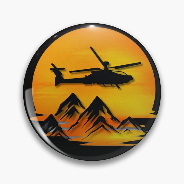 Item preview,  Helicopter flying over the mountains designed and sold by StonePine.