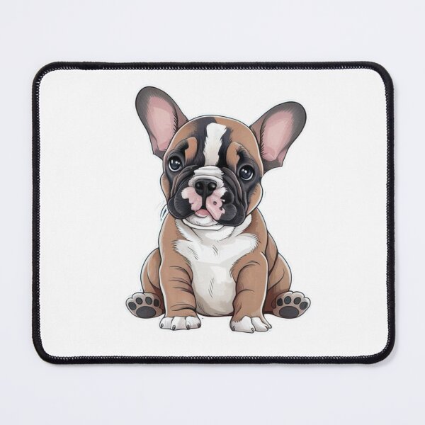 Artikelvorschau, Bezaubernde französische Bulldoggen-Welpenillustration entworfen und verkauft von EccentricEasel.