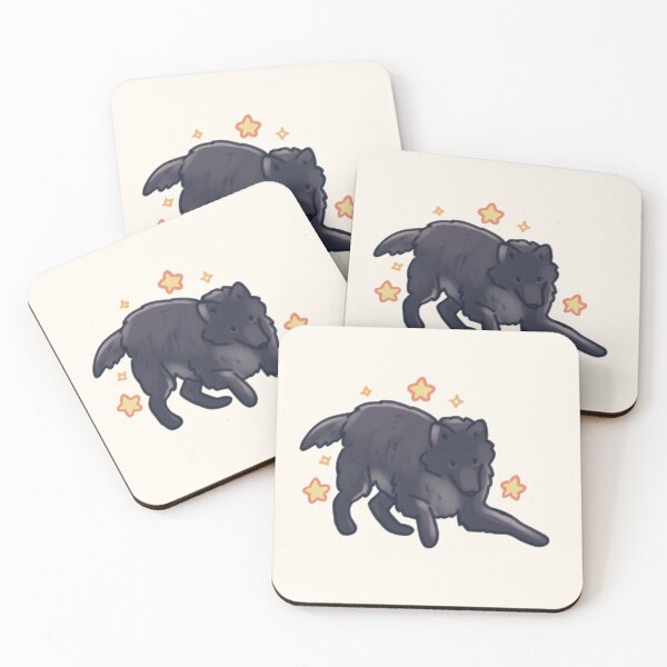 Item preview, Cute Black wolf art  designed and sold by Artofmayara.