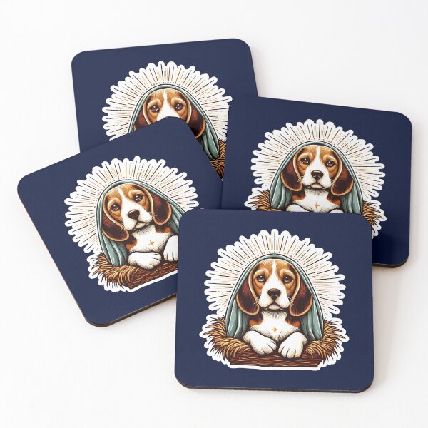 Item preview, Beagle Christmas Xmas manger designed and sold by ThisDress.