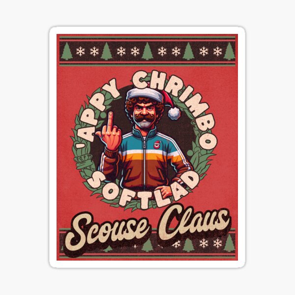 Item preview, Scouse Santa Claus Christmas Jumper Card Design designed and sold by Shelmodine79.