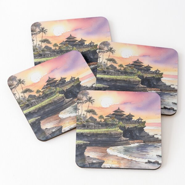 Item preview, Tanah Lot Temple Indonesia designed and sold by ArtsyTeegee.