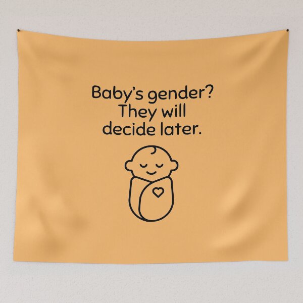 Item preview, Baby will decide own gender designed and sold by skuke ly.