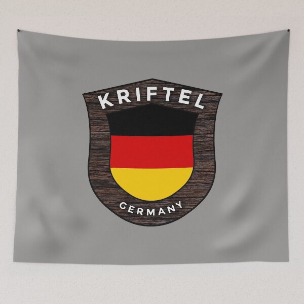 Item preview, Kriftel Germany Emblem Flag designed and sold by World Designs.