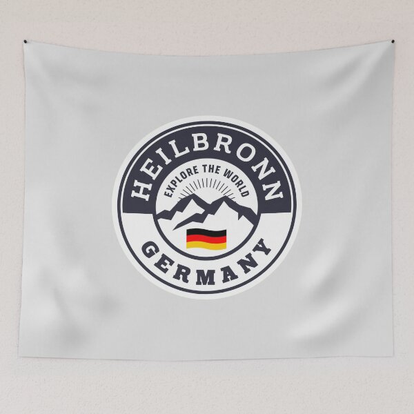 Item preview, Heilbronn Germany Black and White Crest designed and sold by World Designs.