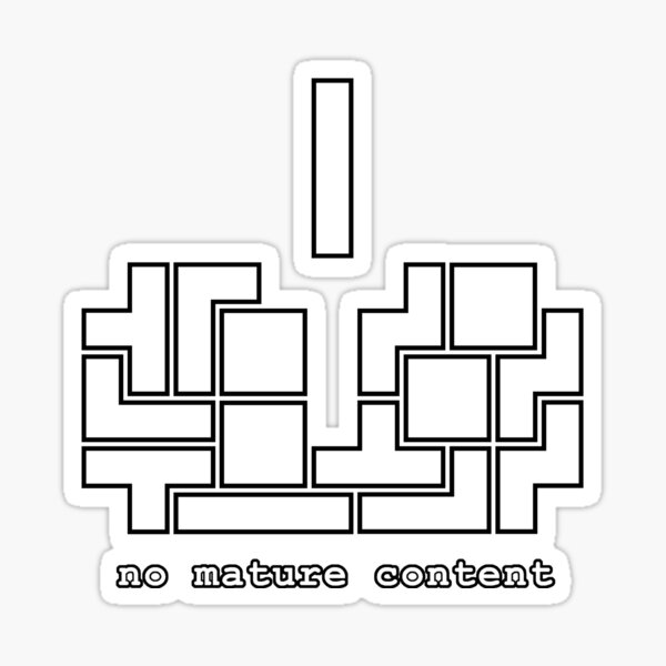 Item preview, Tetris | No Mature Content designed and sold by W-A-W-A.
