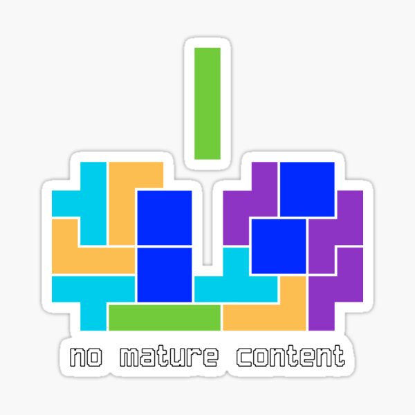 Item preview, Tetris | No Mature Content designed and sold by W-A-W-A.