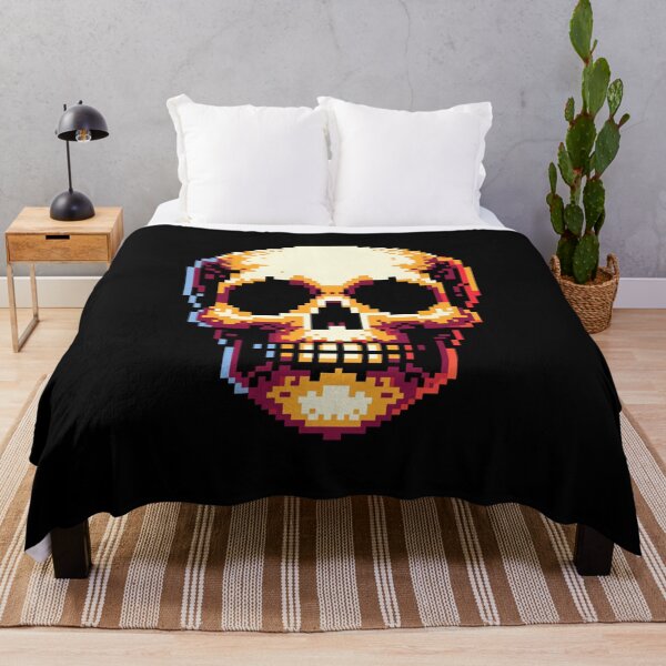 Item preview, Cool Halloween Skull In Pixel Art Style Halloween designed and sold by taaddison50.