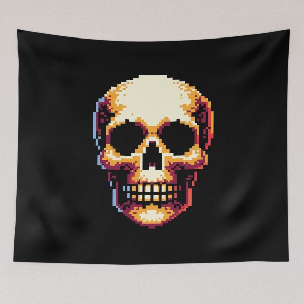 Item preview, Cool Halloween Skull In Pixel Art Style Halloween designed and sold by taaddison50.