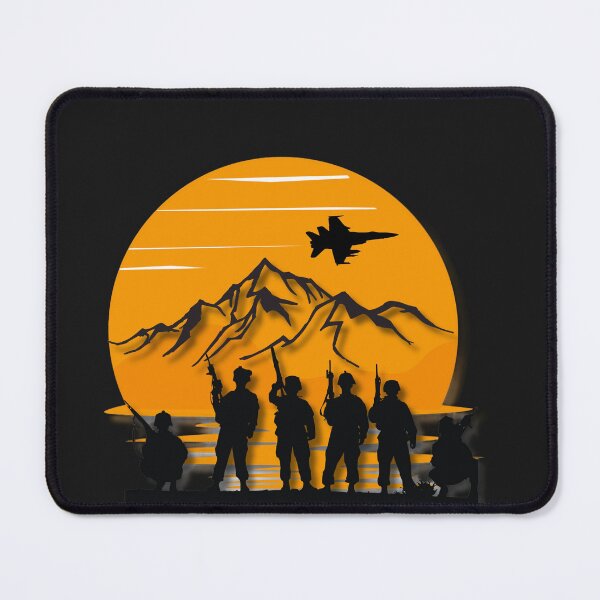 Item preview, Soldiers against the background of the setting sun designed and sold by StonePine.