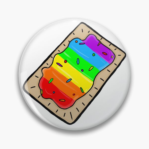 Item preview, Six-Stripe Rainbow Pride Poptart designed and sold by HoneyedBrie.