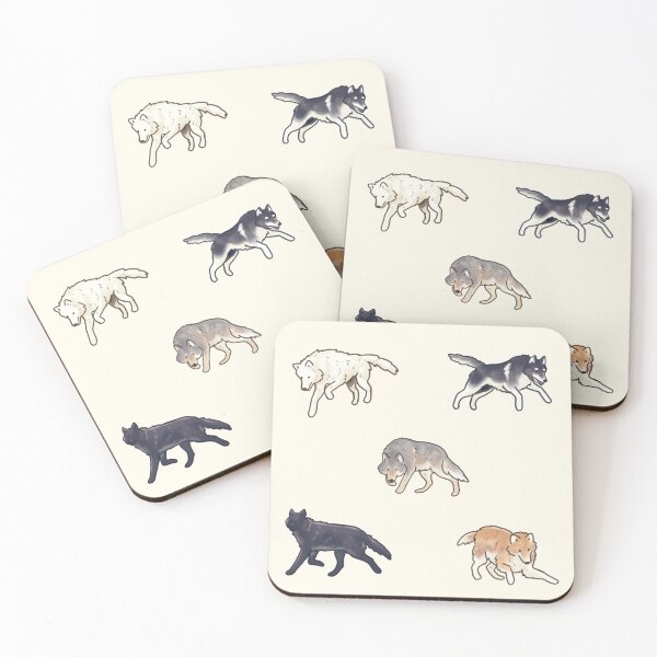 Item preview, Cute wolf pack  designed and sold by Artofmayara.