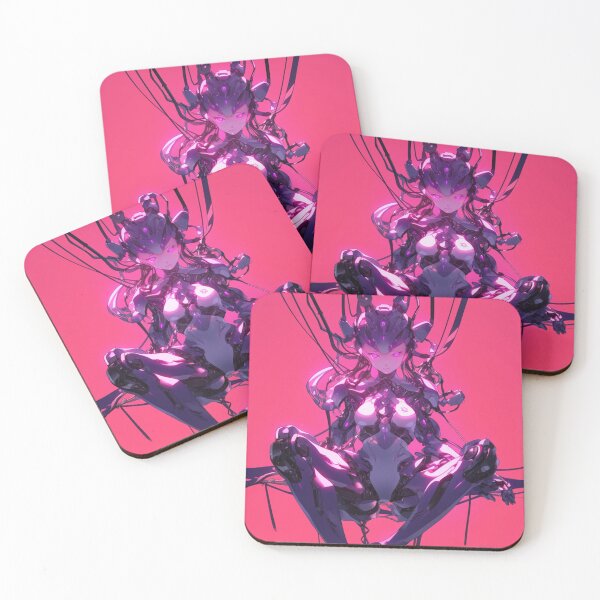 Item preview, Samurai Cyborg Assassin Thief Rogue Pink Background designed and sold by Nightarcade.