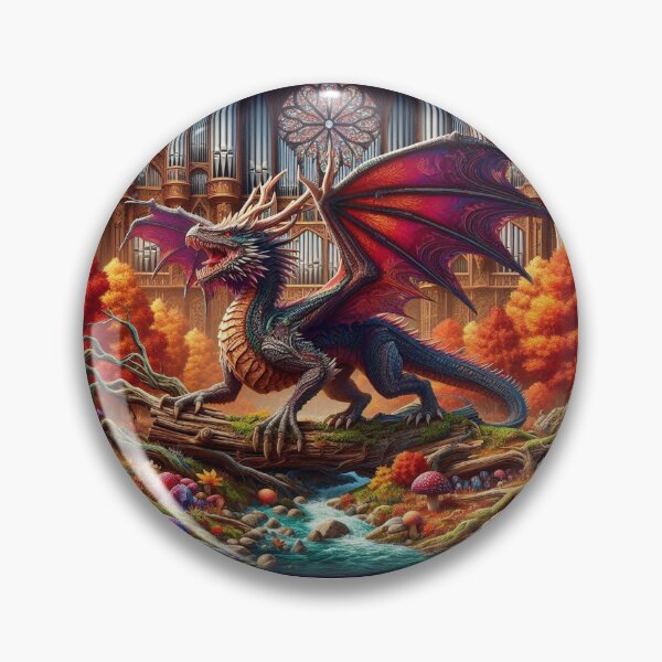 Item preview, Forest Dragon In The Stained Glass Cathedral designed and sold by Xsquilax.