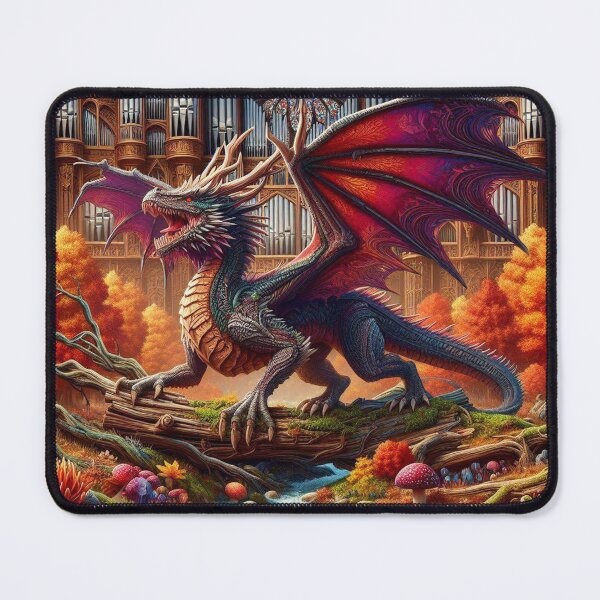 Item preview, Forest Dragon In The Stained Glass Cathedral designed and sold by Xsquilax.