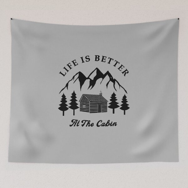 Item preview, Life is better at the cabin(black variant) designed and sold by gegogneto.