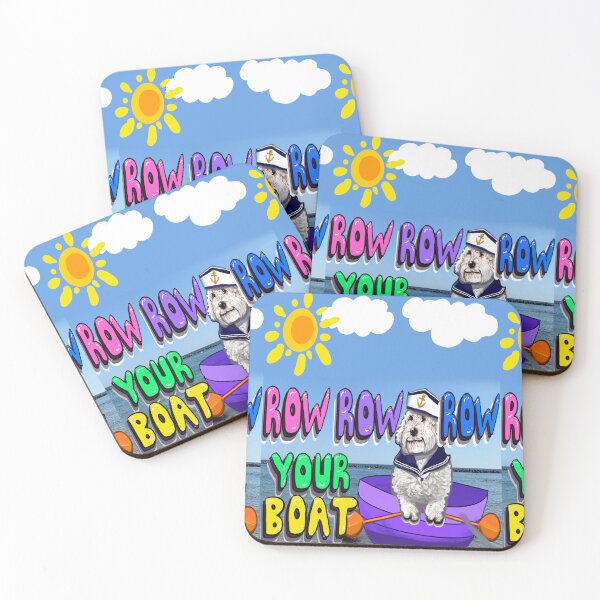 Item preview, Row Row Row your boat puppy dog - Kids Nursery Rhyme Animals   designed and sold by Artonmytee.
