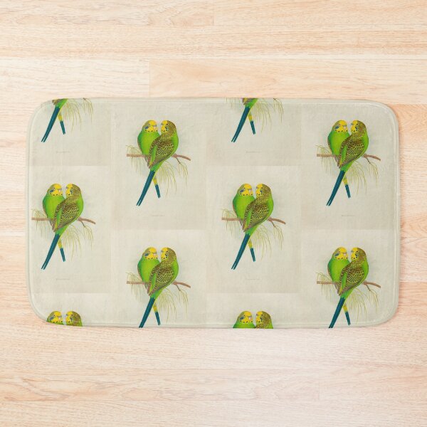 Item preview, Pair of Budgerigar Parrots Scientific Vintage Illustration designed and sold by Lacasadellora.