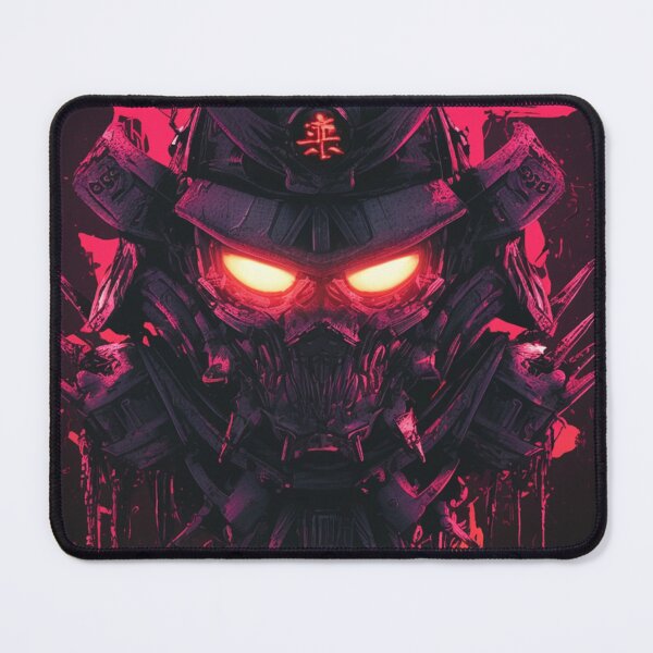 Item preview, Futuristic Cyberpunk Samurai Skull Soldier Oni Japanese Ronin designed and sold by Nightarcade.