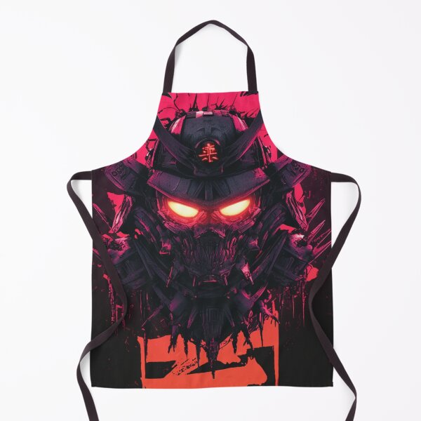 Item preview, Futuristic Cyberpunk Samurai Skull Soldier Oni Japanese Ronin designed and sold by Nightarcade.