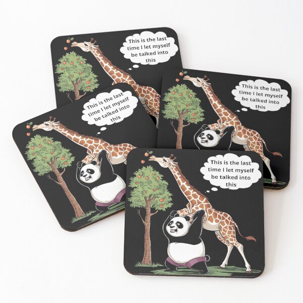Item preview, Funny Panda and Giraffe. designed and sold by maciej999.