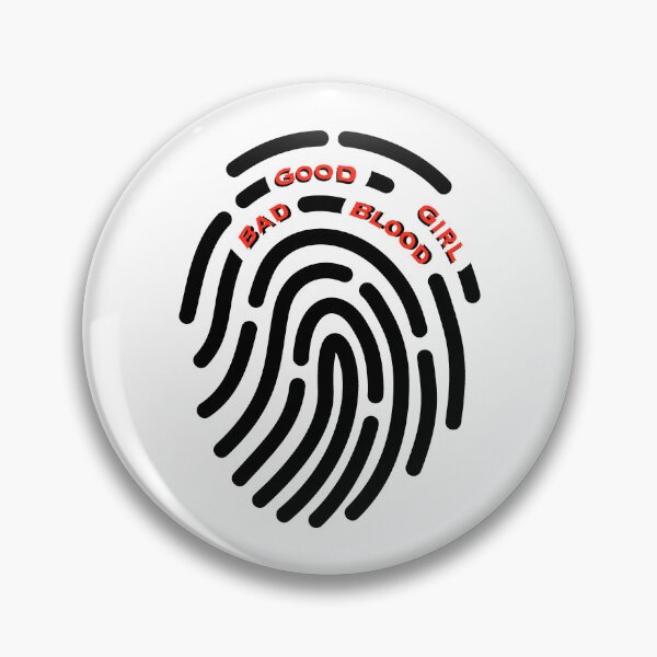 Item preview, Good Girl Bad Blood Fingerprint Red Text designed and sold by AveryBMS.