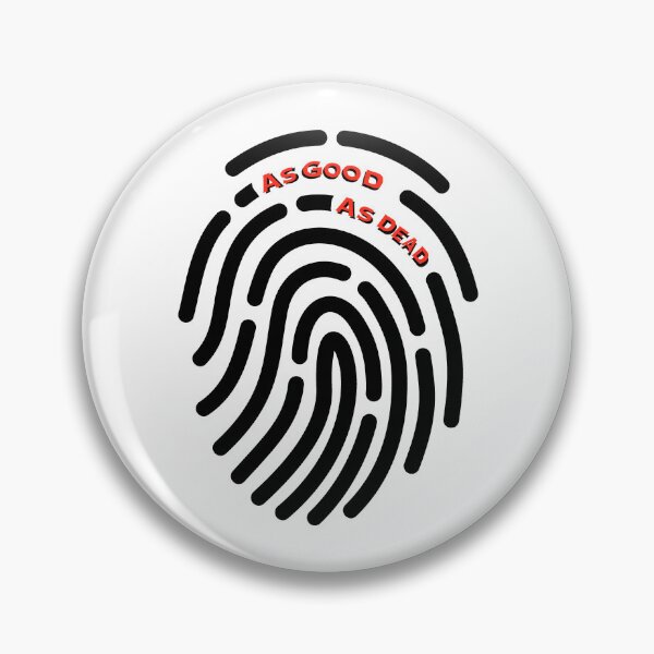 Item preview, As Good As Dead Fingerprint Red Text designed and sold by AveryBMS.