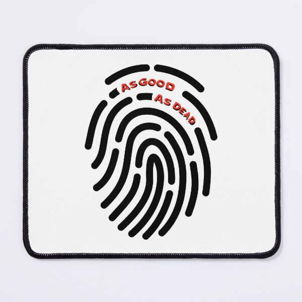 Item preview, As Good As Dead Fingerprint Red Text designed and sold by AveryBMS.